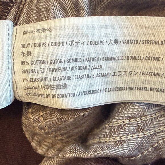 Abercrombie & Fitch 90s Straight Ultra High Rise jeans denim brown 27 - Picture 8 of 9